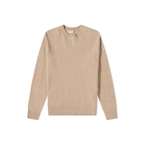 MONCLER Бежевый Мужской Кашемировый Свитер