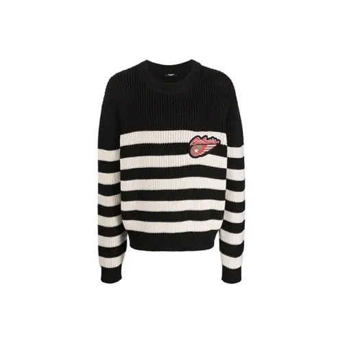 BALMAIN Черные Мужские Свитера