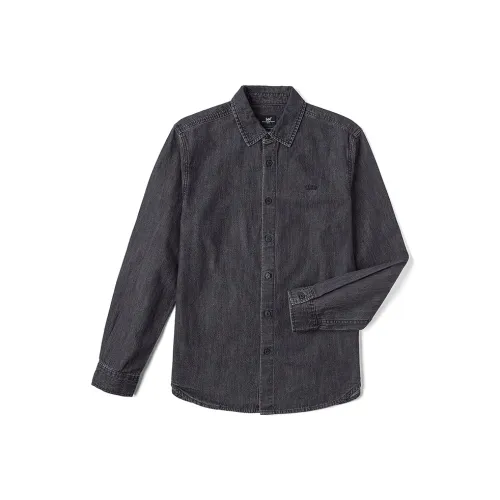 Lee совместный модель FW24 Деним Рубашка Мужская Темно-Серый