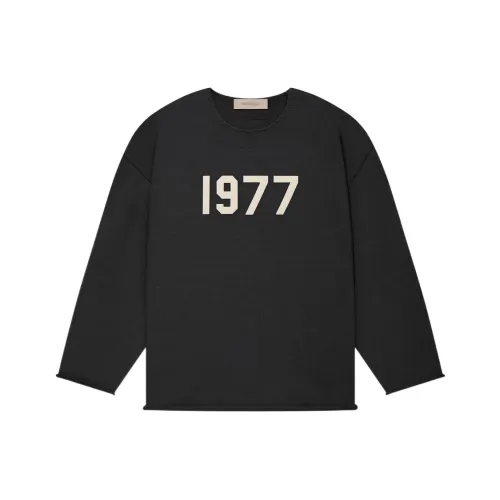Fear of God ESSENTIALS 1977 Series Черные железные мужские свитеры