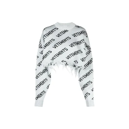 Vetements Белый Унисекс Свитеры