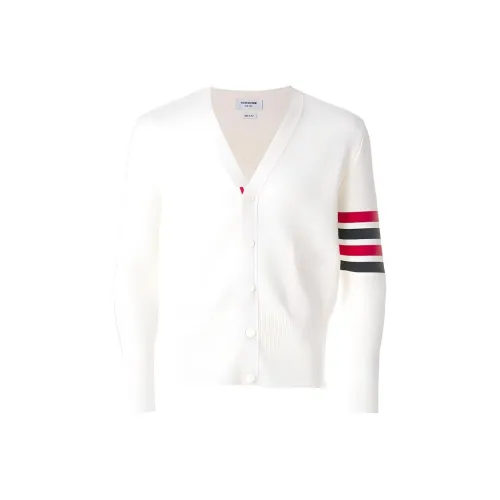 THOM BROWNE Белые Мужские Свитера