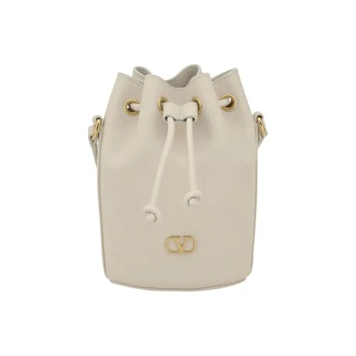 Valentino Vlogo Корова Кожа Ведрообразная Сумка Плечевая Сумка Мини Женская Белая