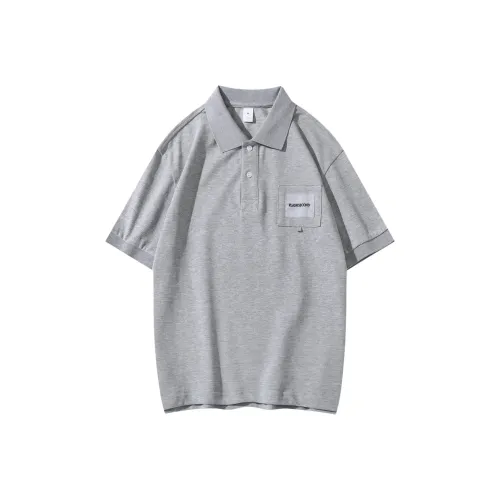 & V & Серый Мужская Поло