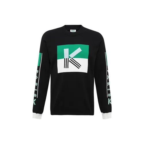 KENZO Letter Logo Черные Мужские Свитера
