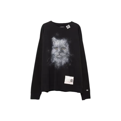 Maison Mihara Yasuhiro Черные Мужские Свитшоты
