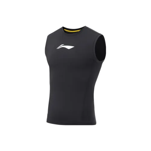 LINING Fitness Series Мужские майки черного цвета