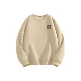 [Heavyweight Spring Autumn] Хаки (Теплый Коричневый Улыбка Логотип на груди)