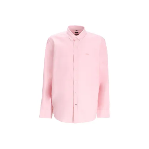 Hugo Boss Розовые Мужские Рубашки