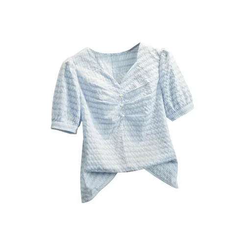 TOUCH Синяя клетка Женские Рубашки