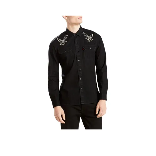 Levis Мужские Черные Рубашки