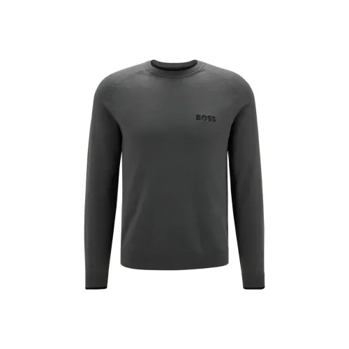 Hugo Boss Темно-серые Мужские Свитера