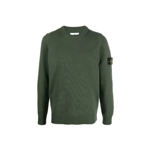 Stone Island Зеленые Мужские Свитера