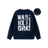 Темно-синий (Белый текст, флисовая подкладка)