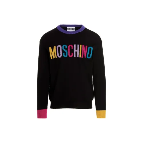 MOSCHINO Мужские черные свитеры