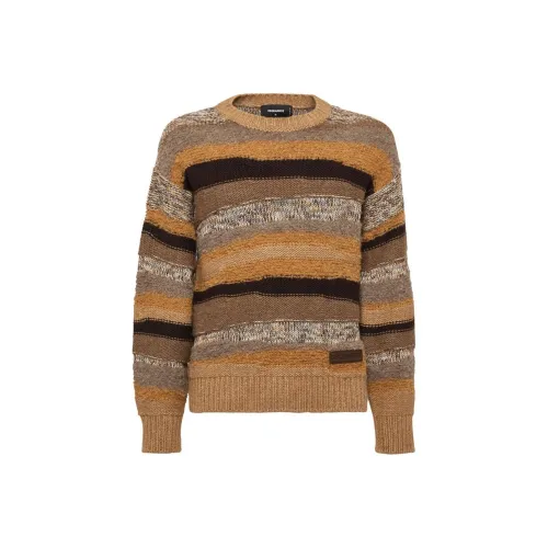 DSQUARED 2 SS24 Свитер Мужской Коричневый