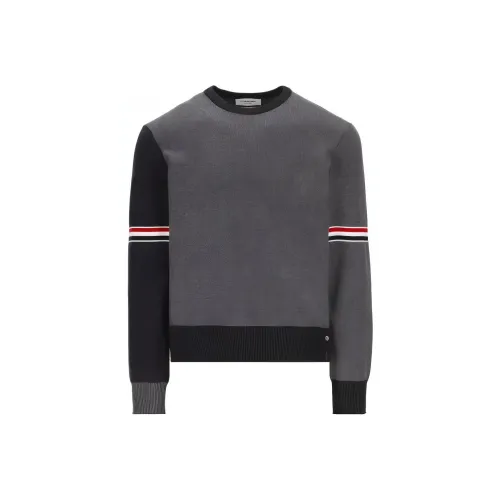 THOM BROWNE Серый Мужской Свитеры