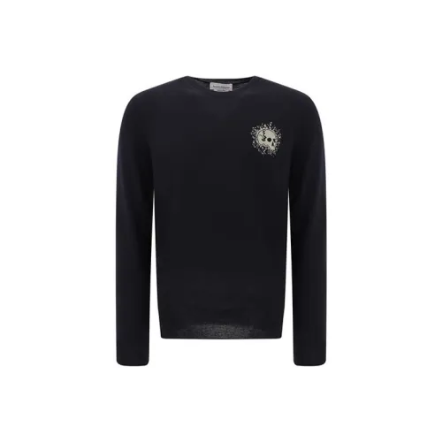 Alexander McQueen Синие Мужские Свитера