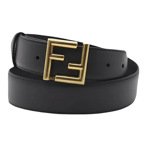 FENDI Ремни из коровьей кожи, черные, женские