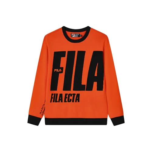 FILA Пламя Tongue Апельсин Мужские Свитера