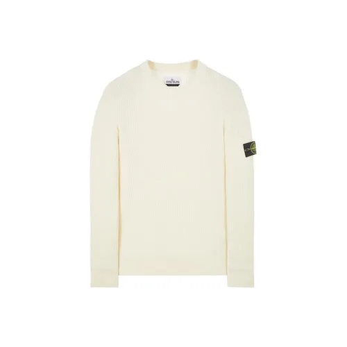 Stone Island Натуральный Белый Мужские Свитера