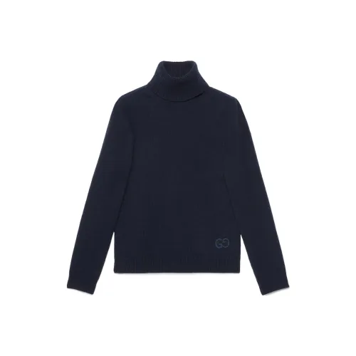 GUCCI Синий Мужской Кашемировый Свитер