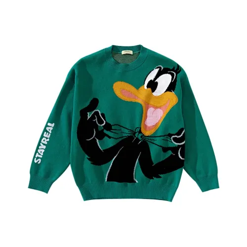 STAYREAL x Looney Tunes Зеленый Унисекс Трикотаж