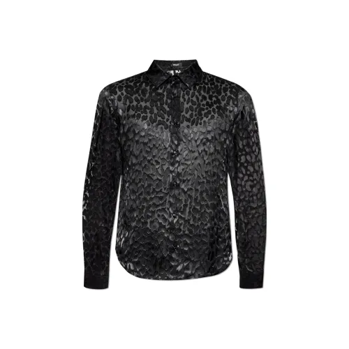 VERSACE Мужские Черные Рубашки