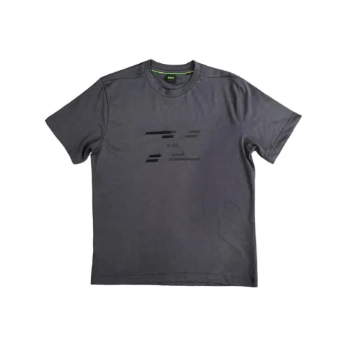 Hugo Boss SS25 T Рубашка Мужская Темно-Серый