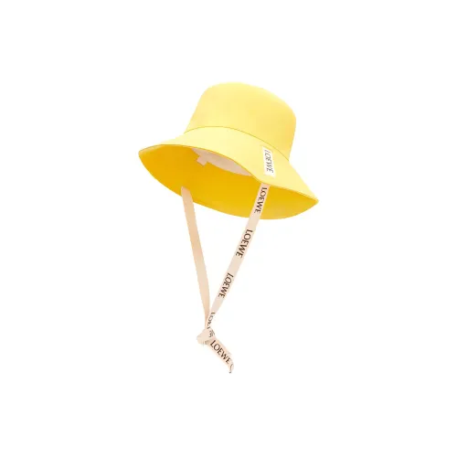LOEWE Цвет холста Шляпа ведра Желтая Унисекс