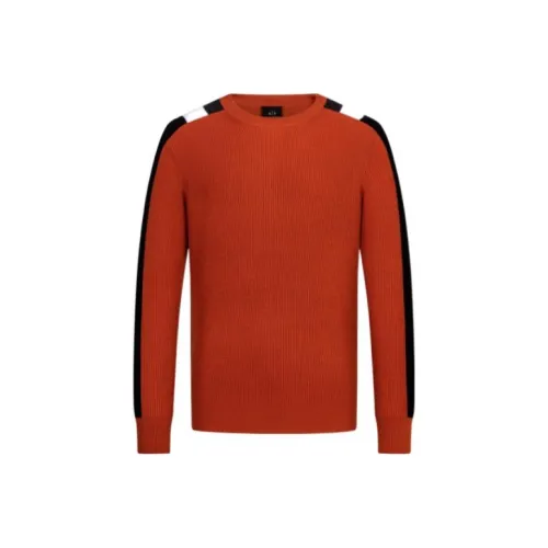 ARMANI EXCHANGE Мужские свитеры красного и коричневого цвета