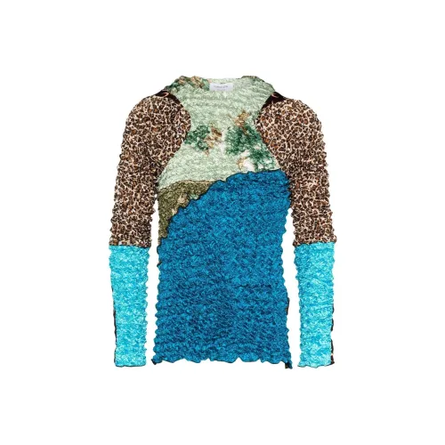 Marine Serre Синий Мужской Свитеры