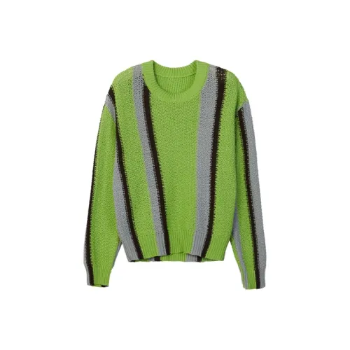 CROQUIS 913 Серый с Красными, Зелеными и Синими полосами Унисекс Свитеры