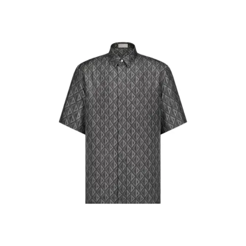 DIOR Черный Серый Цвет Мужские Рубашки