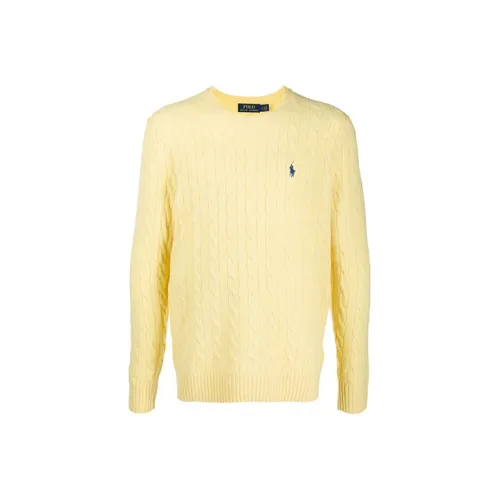 Polo Ralph Lauren Желтые Мужские Кашемировые Свитера