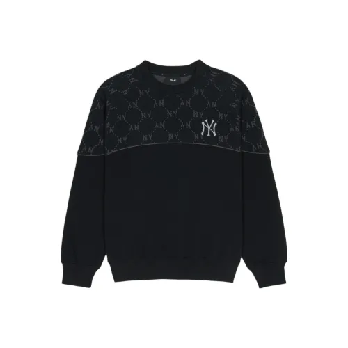 MLB Base Logo New York Yankees Old Flower Свитшот Унисекс Черный