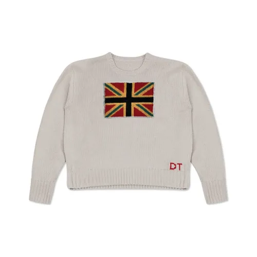 Denim Tears Бежевый Унисекс Кашемировые свитеры