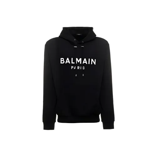 BALMAIN Черные Мужские Свитшоты