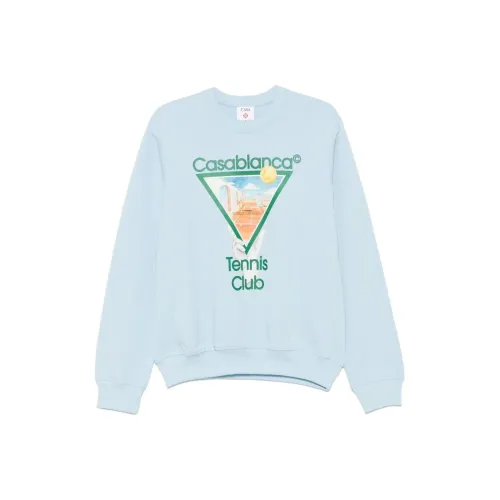 CASABLANCA SS25 Свитшот Унисекс Светло-Синий
