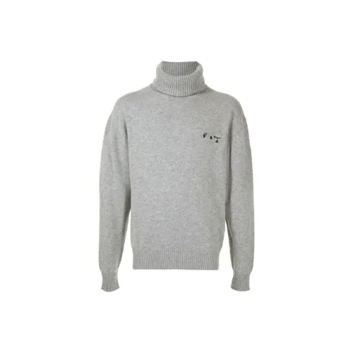 Off Белый SS21 Серый Унисекс Трикотаж