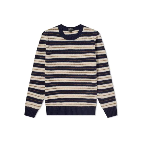 A.P.C. Joint Paragraph Синий Мужской Кашемировые Свитера