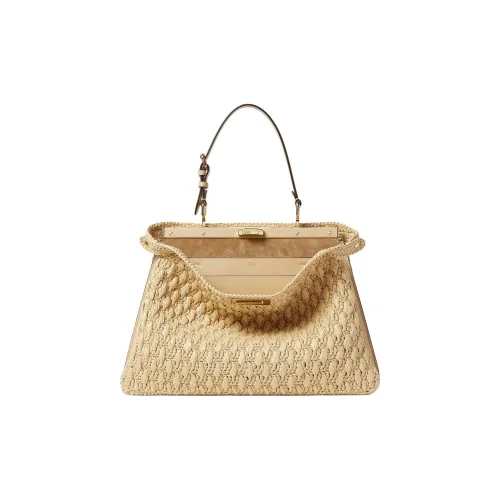 FENDI Peekaboo Район Сумка через плечо Женская Бежевая