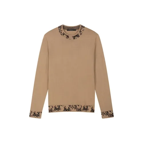 DAVID NAMAN Хаки Мужские Свитера