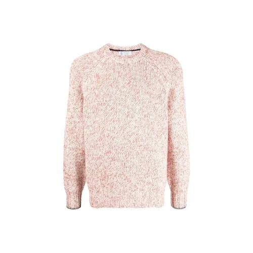 BRUNELLO CUCINELLI SS22 Кашемир Свитер Мужской Светло-розовый