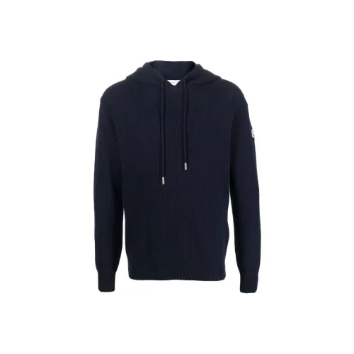 Moncler FW22 Loose Fit Трикотаж Мужской Marine Blue