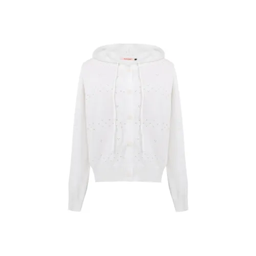 PEASLUNA Т-рубашка с оборванным рукавом женская белая