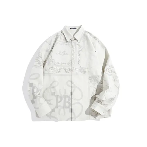 PEACEBIRD MEN Ecru 1 Мужские Рубашки