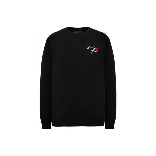 EMPORIO ARMANI Черные Мужские Свитера