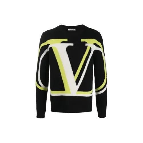 Valentino Кашемир Свитер Мужской Черный