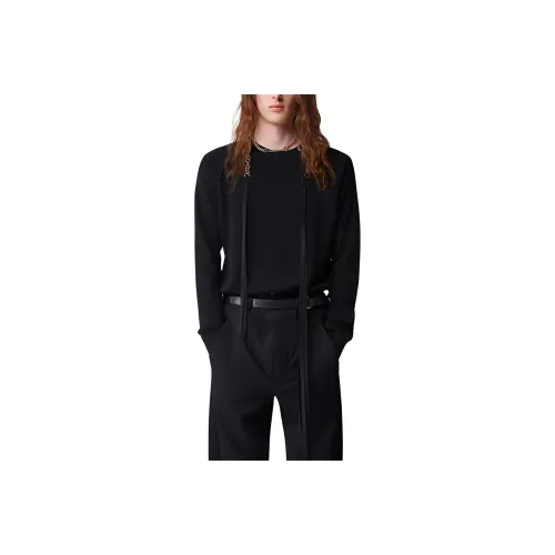 Ann Demeulemeester Черные Мужские Свитера